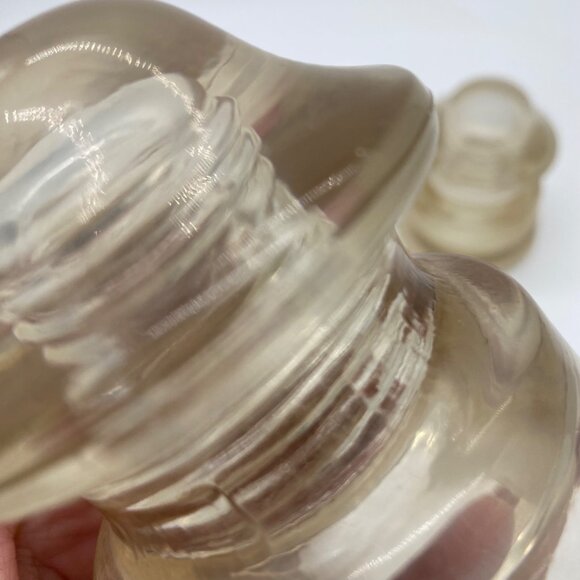 Hemingray Vintage Glass Insulators Set Of 3 Clear Collectible Farmhouse Decor - Picture 11 of 15